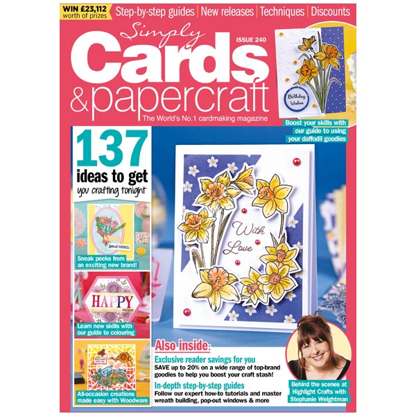 #240 Simply Cards & Papercrafts Magazine--Dreamy Daffodils