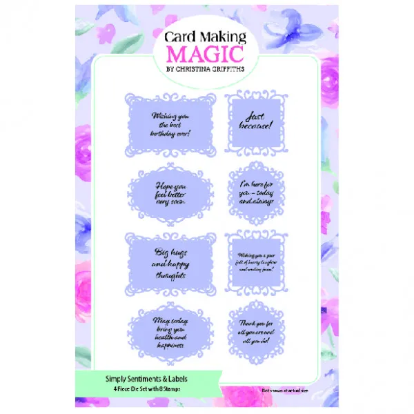 Simply Sentiments and Labels A6 Stamp and Die Set | Tall and Elegant