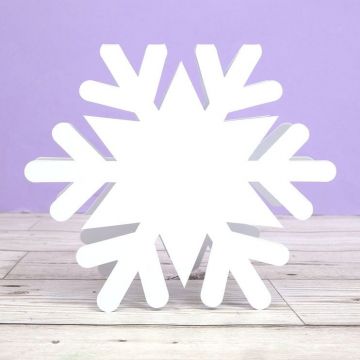 Snowflake Shaped 5 Card Blanks & 5 Envelopes