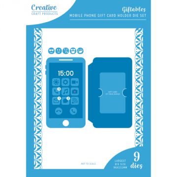 Mobile Phone Gift Card Holder Card Dies