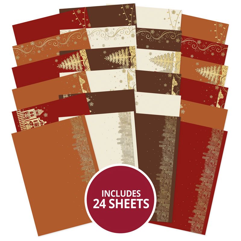 Paper Wishes  Foiled Kraft Cardstock Selection