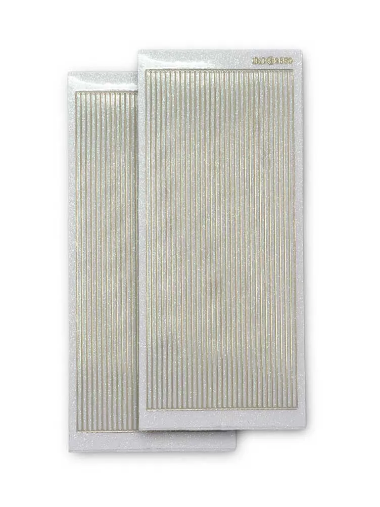 Wide Straight Line Clear Glitter Dazzlesâ¢, 2 sheets