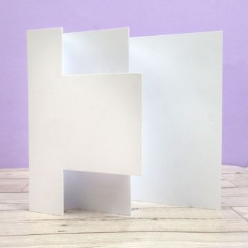 Multi-Fold Panel Card Luxury Shaped Card Blanks & Envelopes