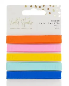 Violet Studio - Ribbon Pack - Brights - 5 x 1m