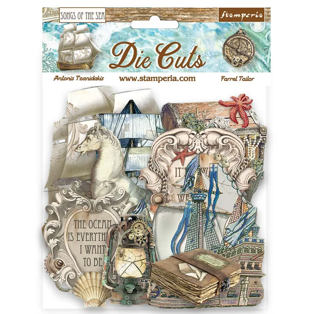 Songs of the Sea Die-Cut Ship & Treasures, 42 pieces