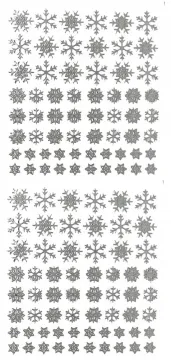 Snowflakes Dazzles™ Stickers, silver