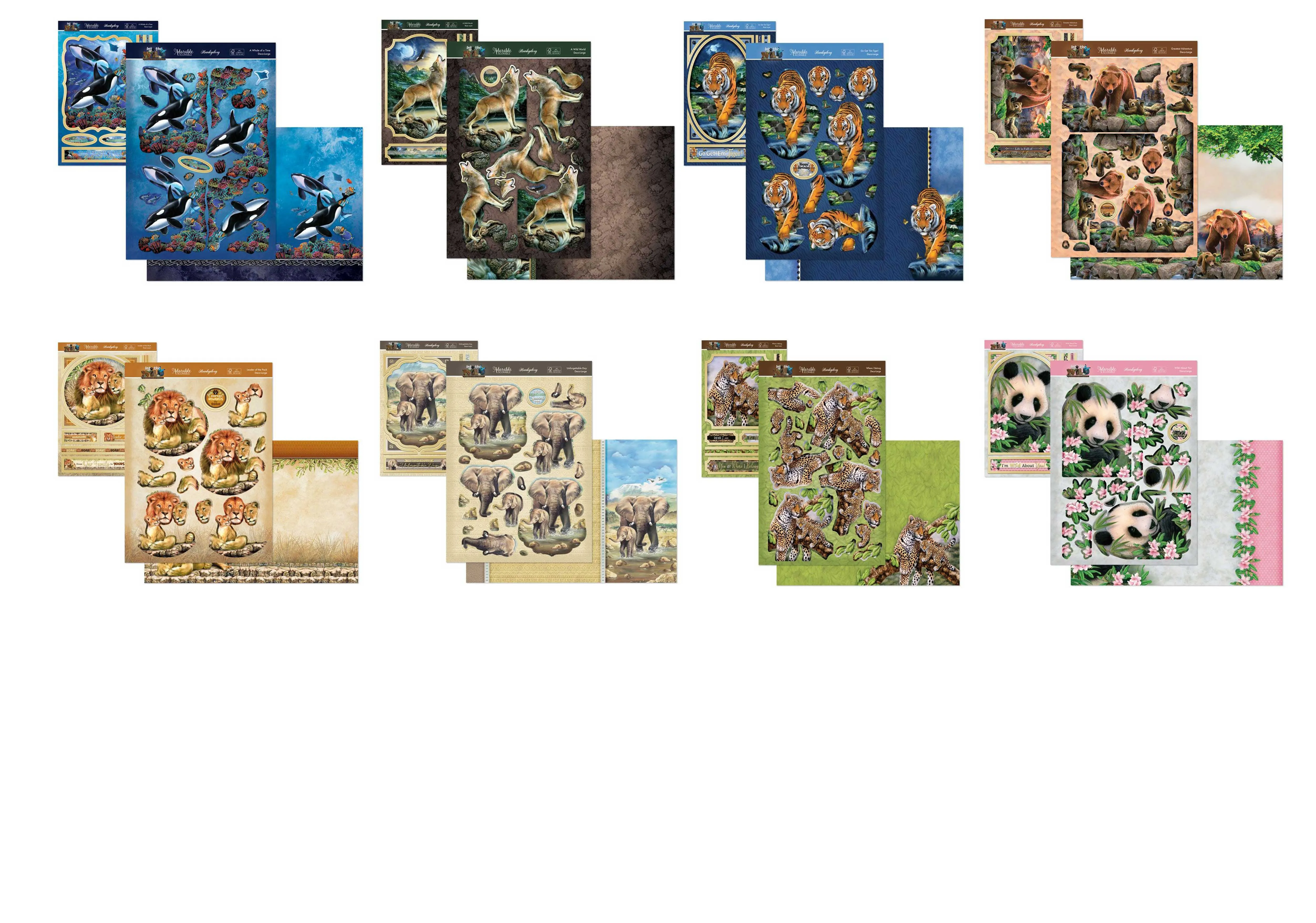 Into the Wild Designer Deco-Large Collection, 8 sets