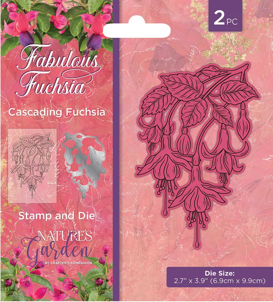 Cascading Fuchsia Stamp & Die