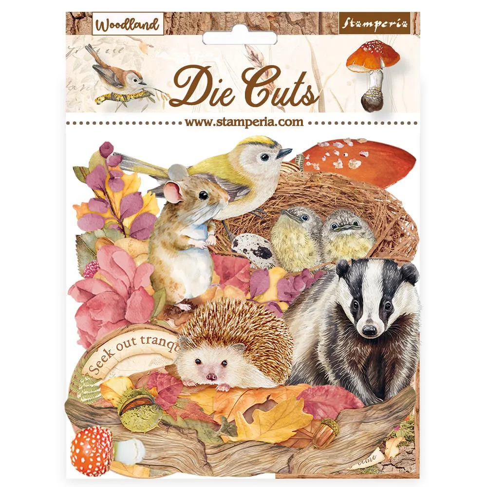 Woodland Die-Cuts, 42 pieces