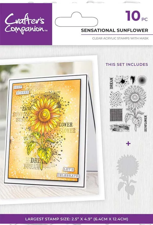 Sensational Sunflower Stamps & Stencil Set