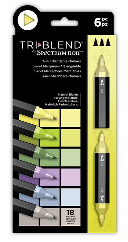 Spectrum Noir Triblend Markers 6-pkg-natural Blends