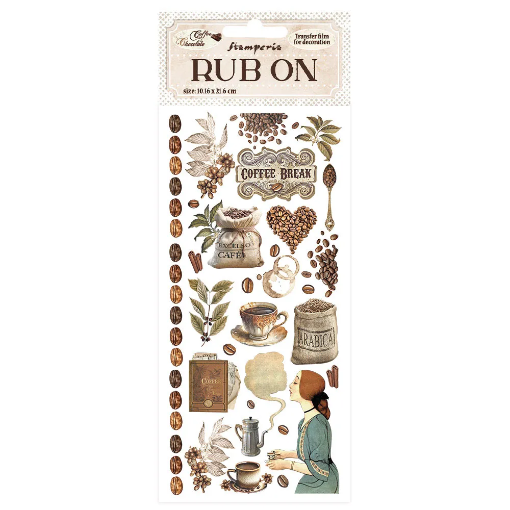 Coffee and Chocolate Coffee Rub-ons