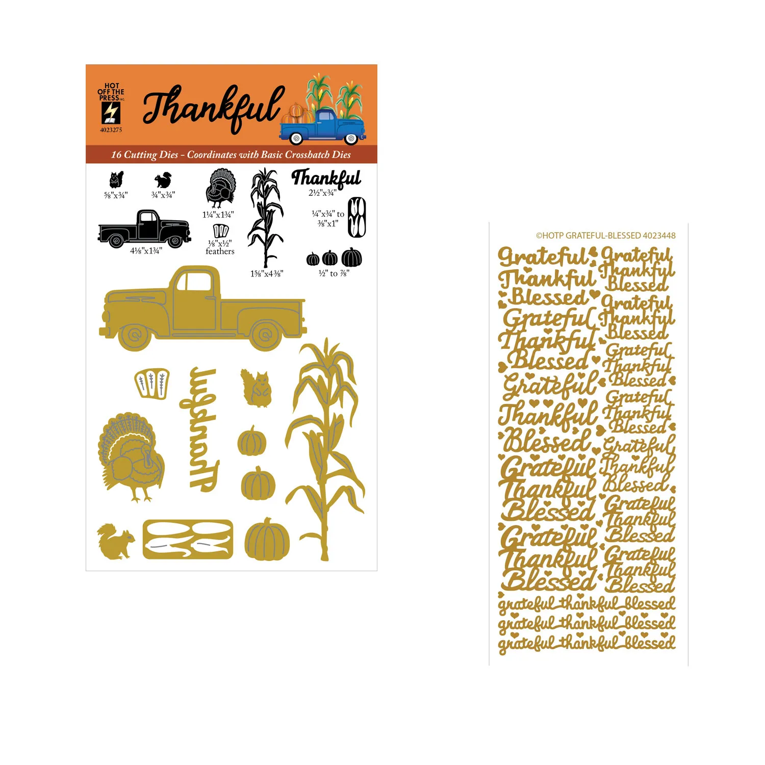 Thankful Crosshatch by Delightful Dimensionals Money Saver