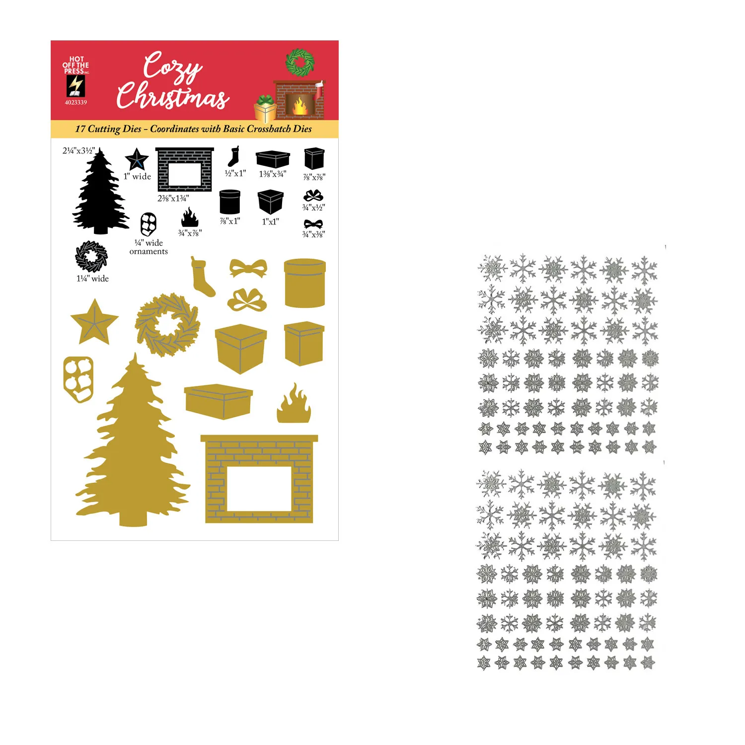 Cozy Christmas Crosshatch Dies by Delightful Dimensional Money Saver