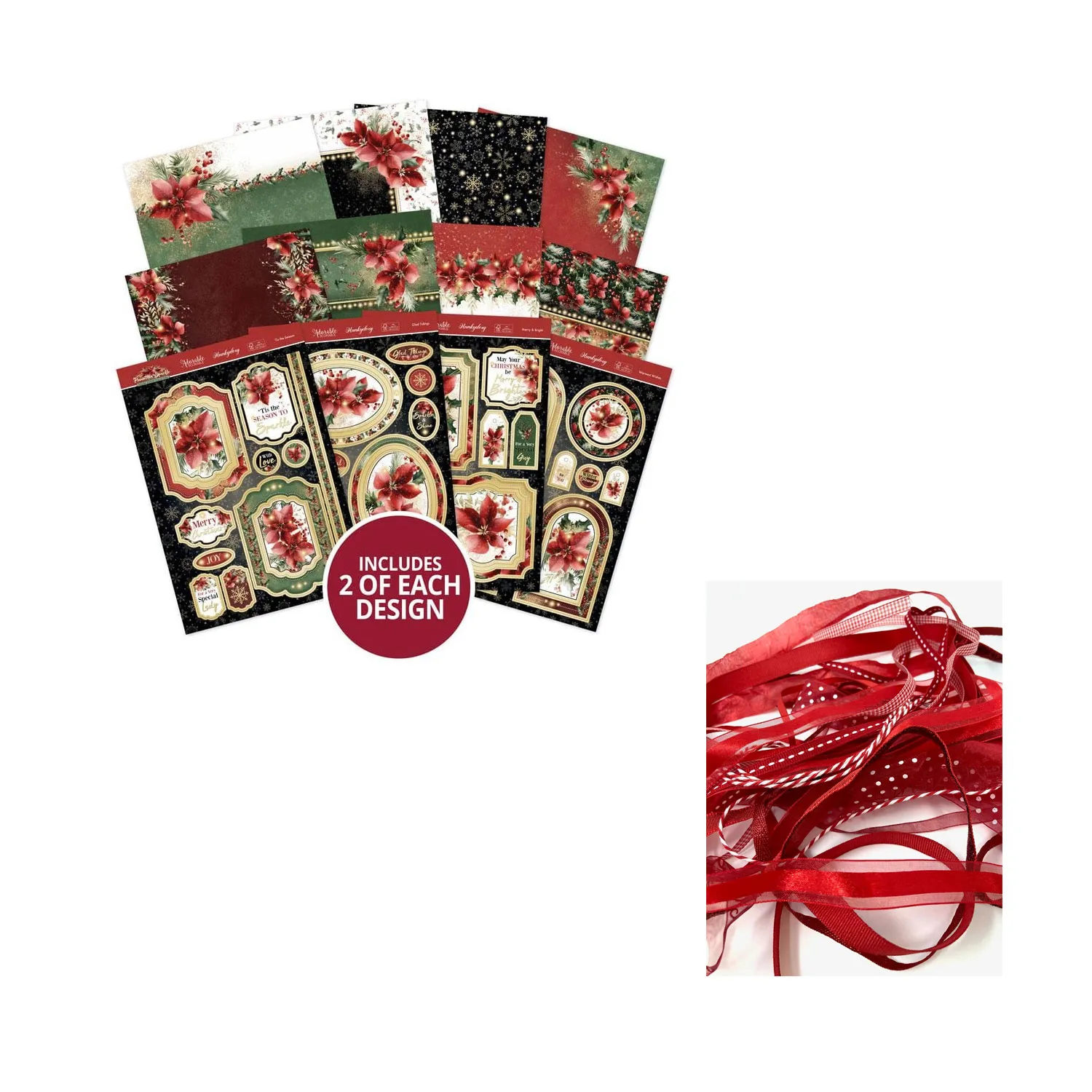 Poinsettia Sparkle by Hunkydory Money Saver