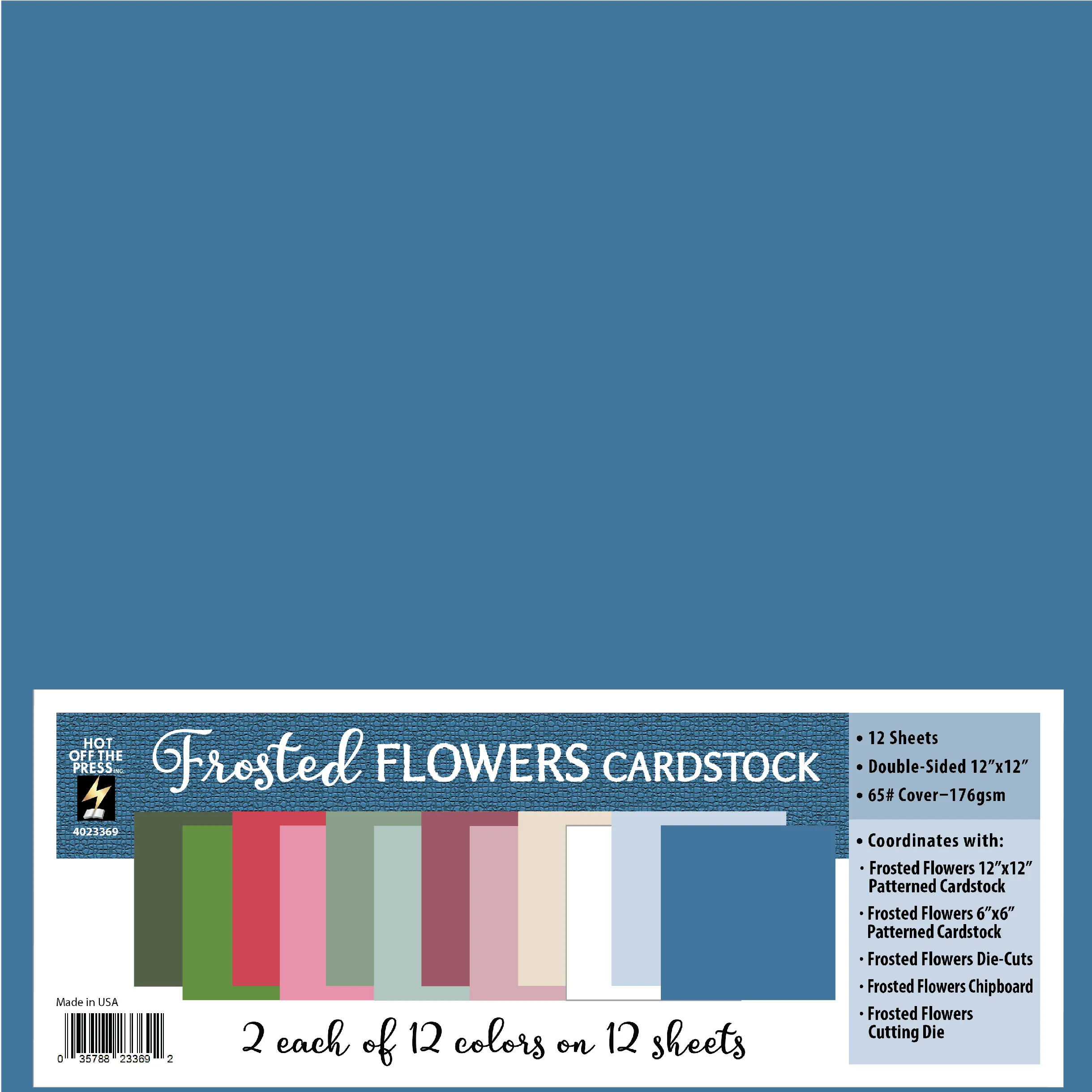 Frosted Flowers 12x12 Solid Cardstock