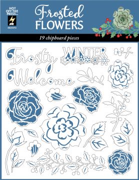 Frosted Flowers Chipboard