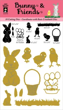 Bunny & Friends Crosshatch Dies