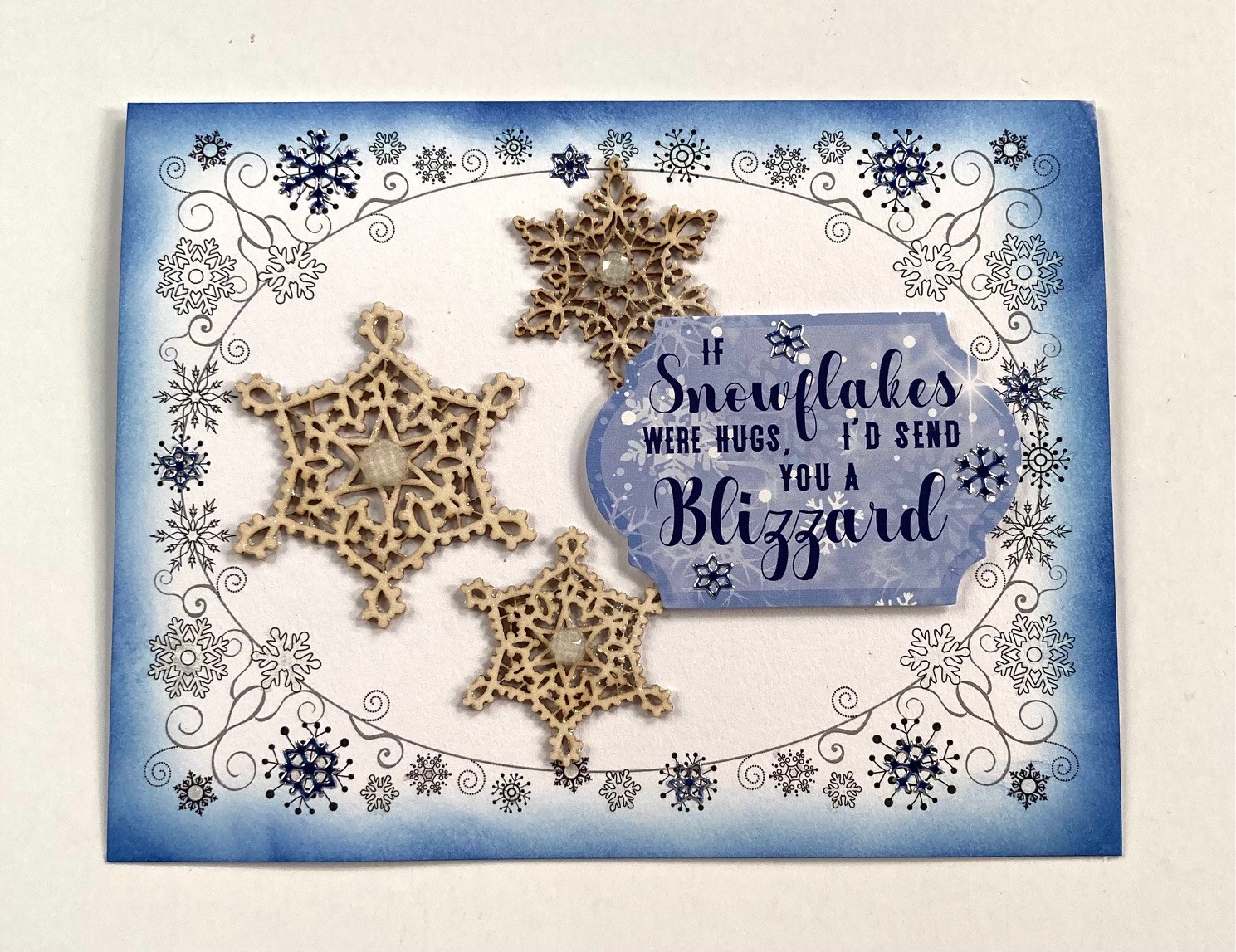 Tatting Small Snowflakes Chipboard, 4 pieces