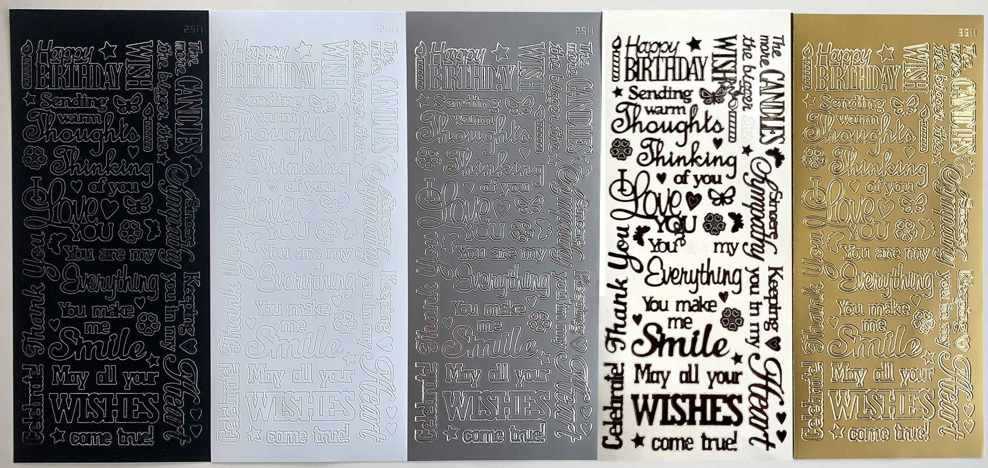 Card Inside & Outside Greeting Dazzles™ Stickers