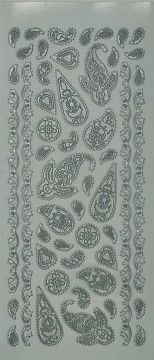 Silver Paisley Dazzles™ Stickers