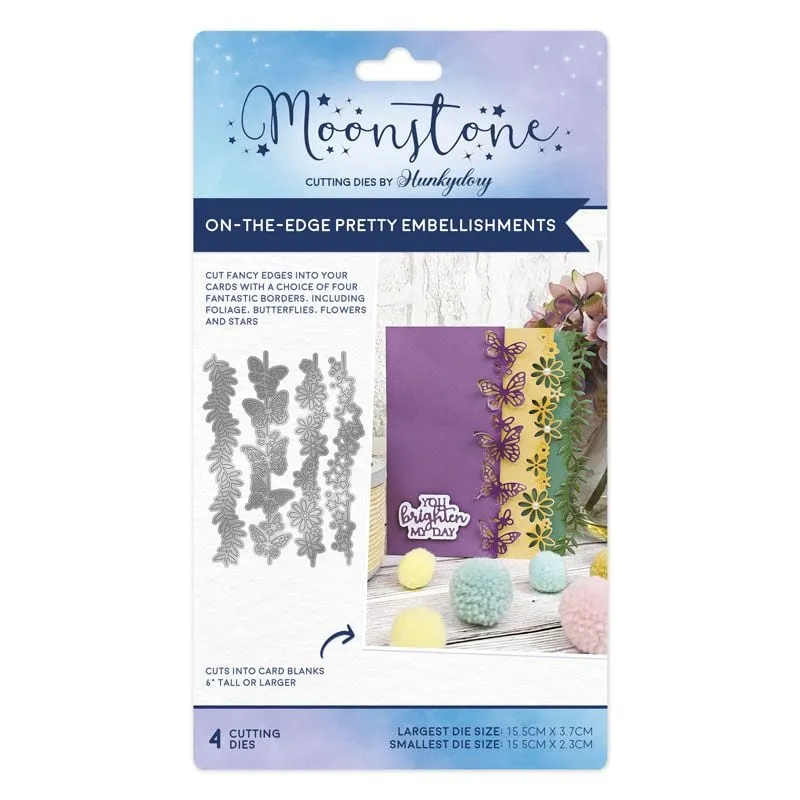 On-The-Edge Pretty Embellishments Moonstone Dies