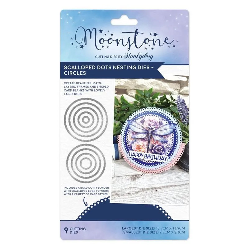 Circles Scalloped Dots Nesting Dies