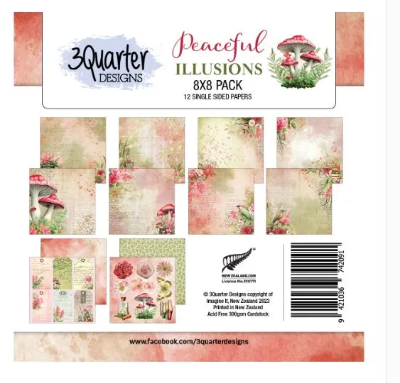 Peaceful Illusions 8x8 papers