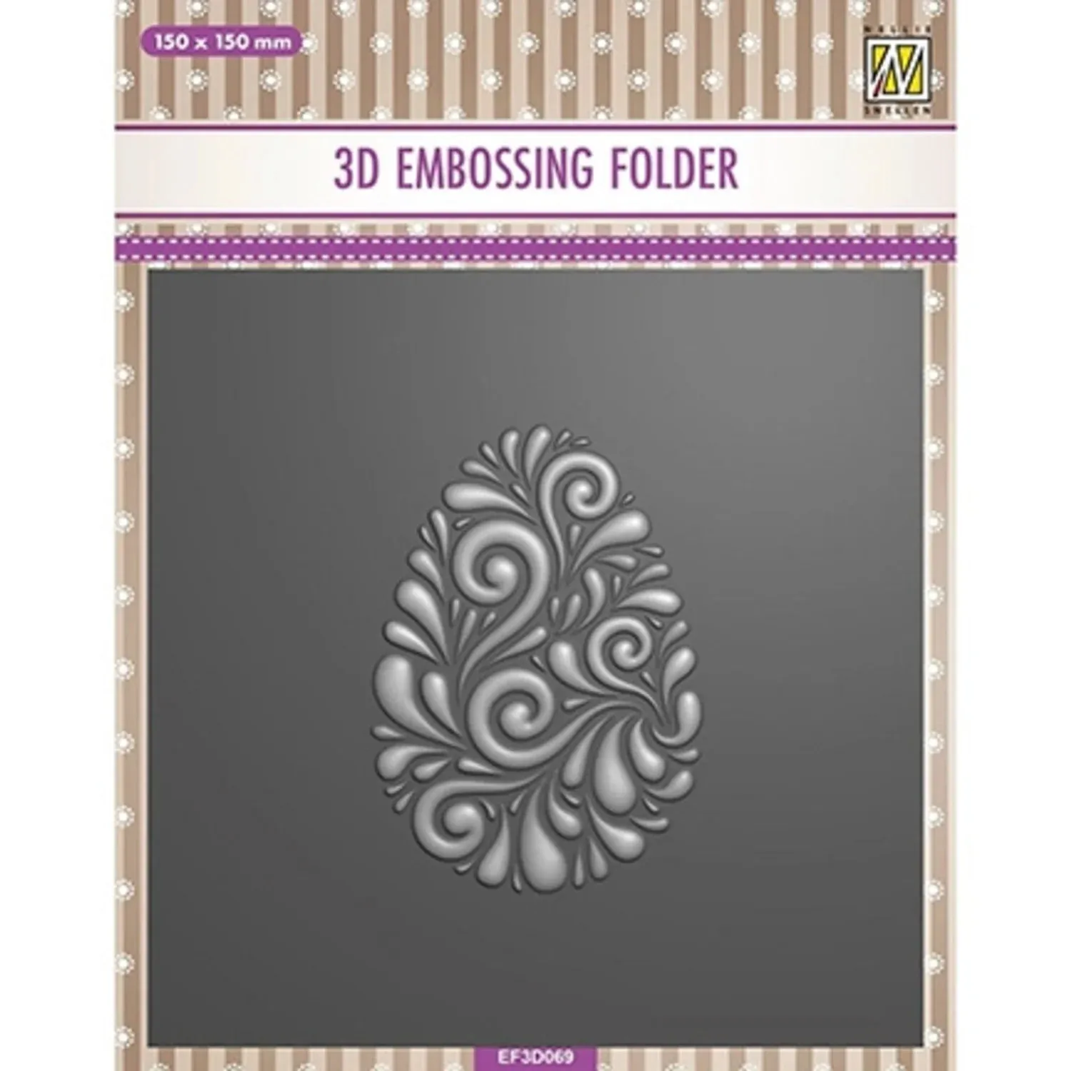 3D Embossing Folder Doodle Egg