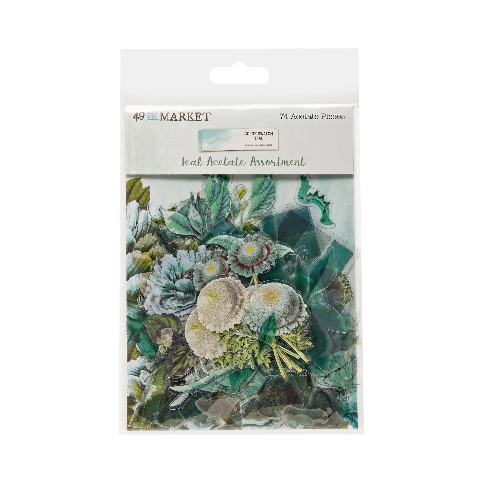 Color Swatch Teal Acetate Assortment