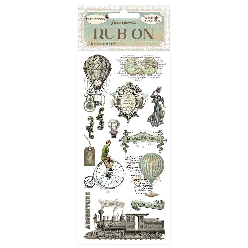 Voyages Fantastiques balloons Rub-Ons