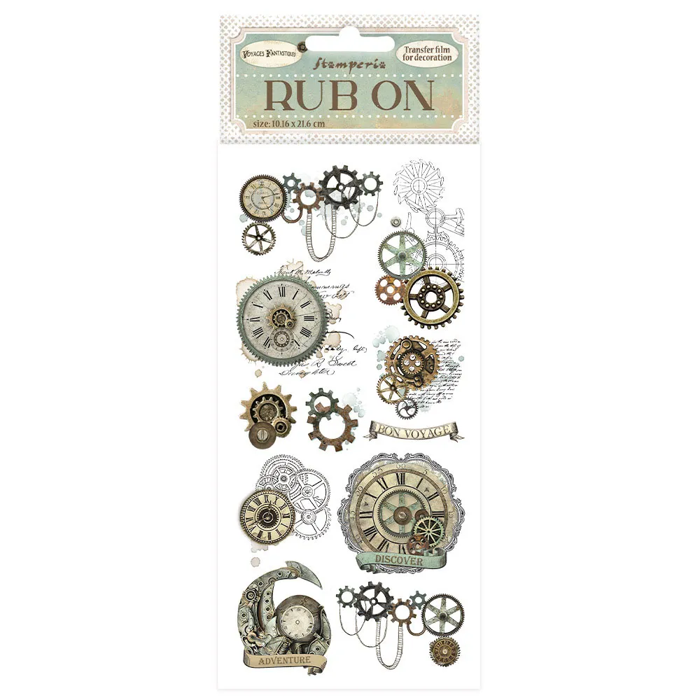 Voyages Fantastiques gears Rub-Ons