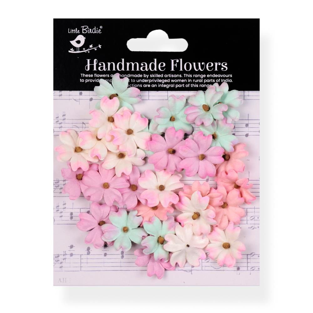 Carin Fairy Garden Paper Flowers, 30 pieces