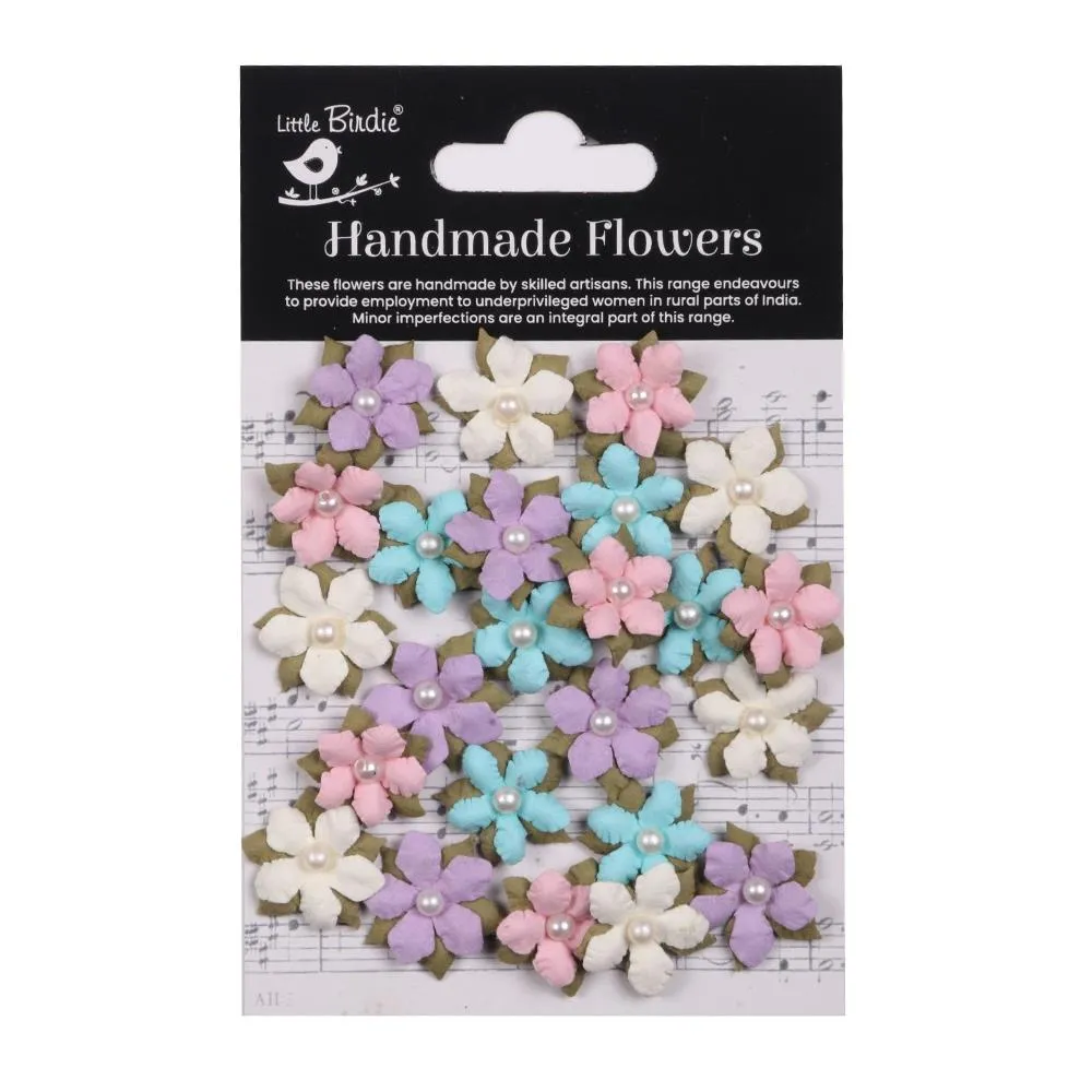Elira Fairy Garden Paper Flowers, 24 pieces