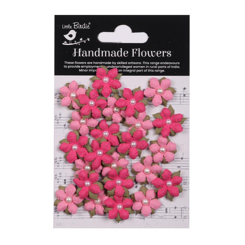Elira Precious Pink Paper Flowers, 24 pieces