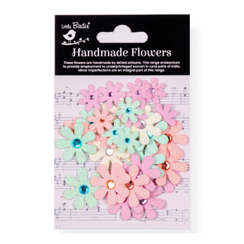 Sparkle Florettes Fairy Garden Paper Flowers, 30 pieces