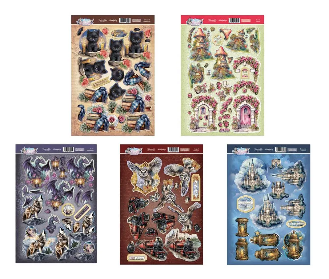 A Touch of Magic Decoupage Toppers, 5 sets