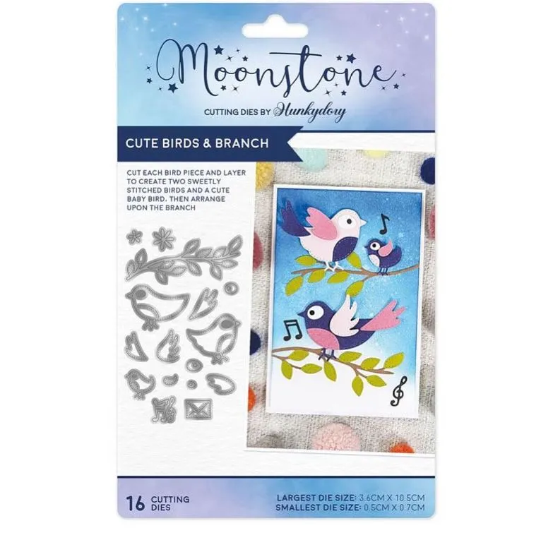 Cute Birds & Branch Moonstone Dies