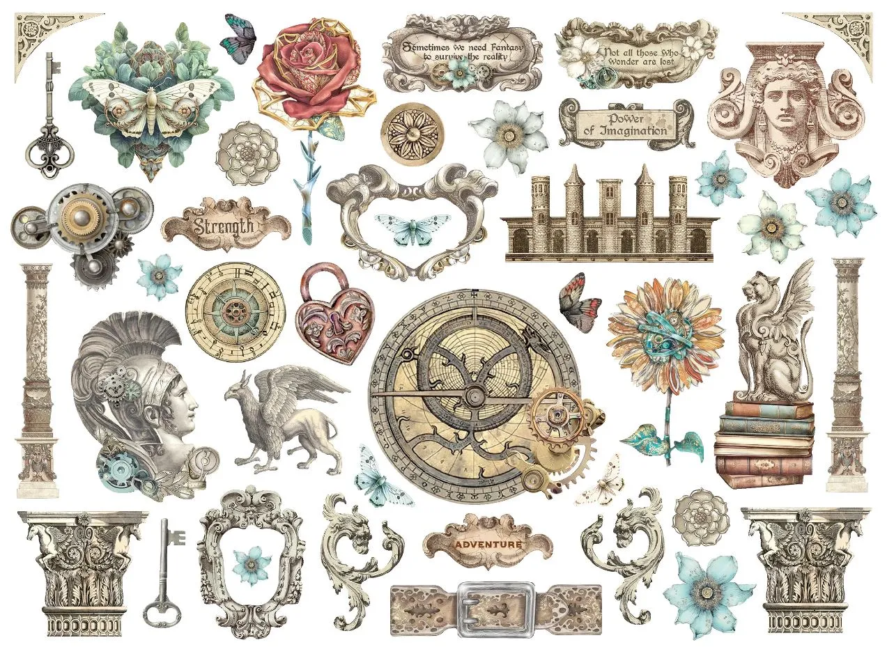 Sir Vagabond in Fantasy World Die-Cuts, 45 pieces