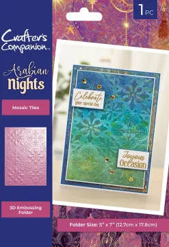 Mosaic Tiles 3D Embossing Folder