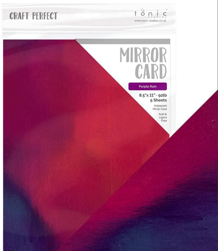 Purple Rain Iridescent Mirror Cardstock, 5 sheets