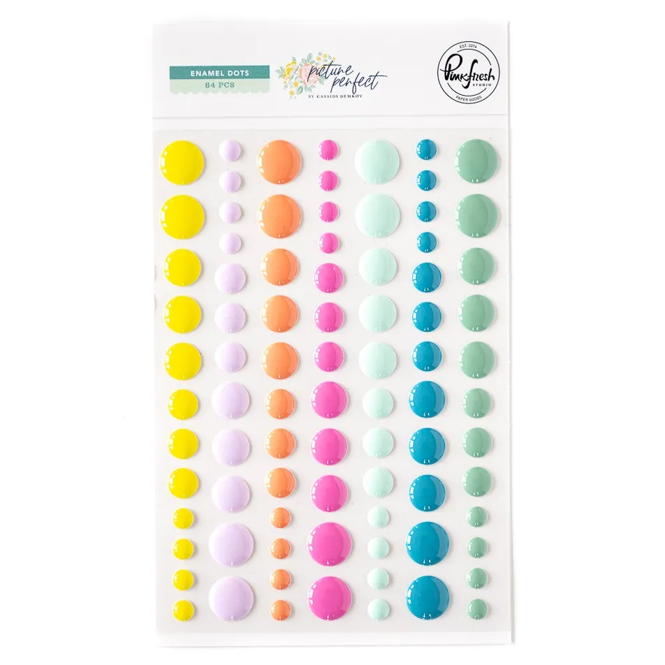 Picture Perfect Enamel Dot Stickers, 84 pkg.