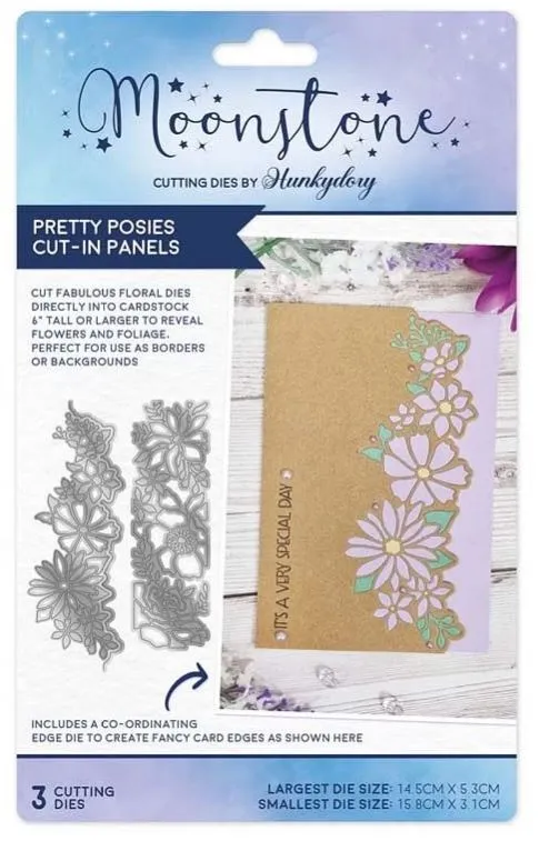 Moonstone Dies - Pretty Posies Cut-in Panels
