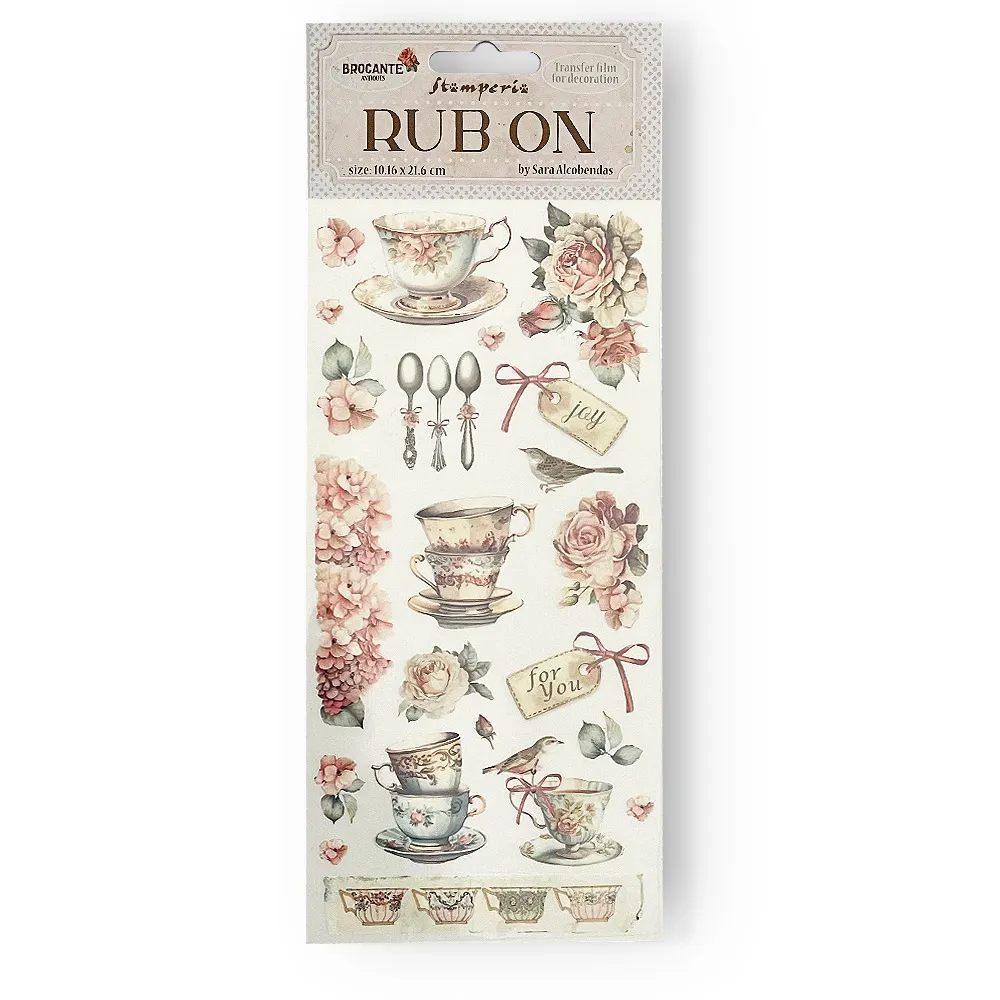 Teacups Rub-Ons