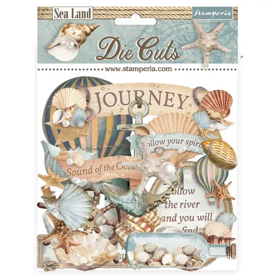 Sea Land Die-Cuts, 46 pieces