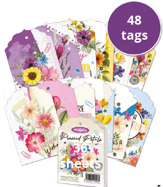 Pressed Petals Tag Pad