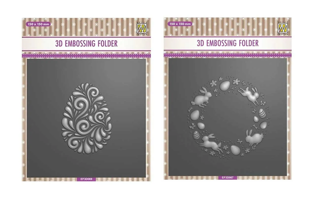 Easter 3D Embossing Folders by Nellie's Choice Money Saver