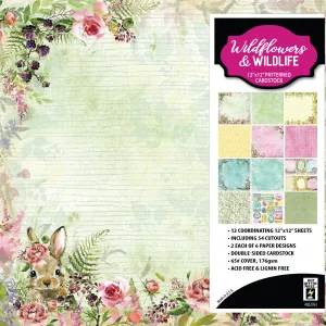 Wildflowers & Wildlife 12x12 Patterned Cardstock
