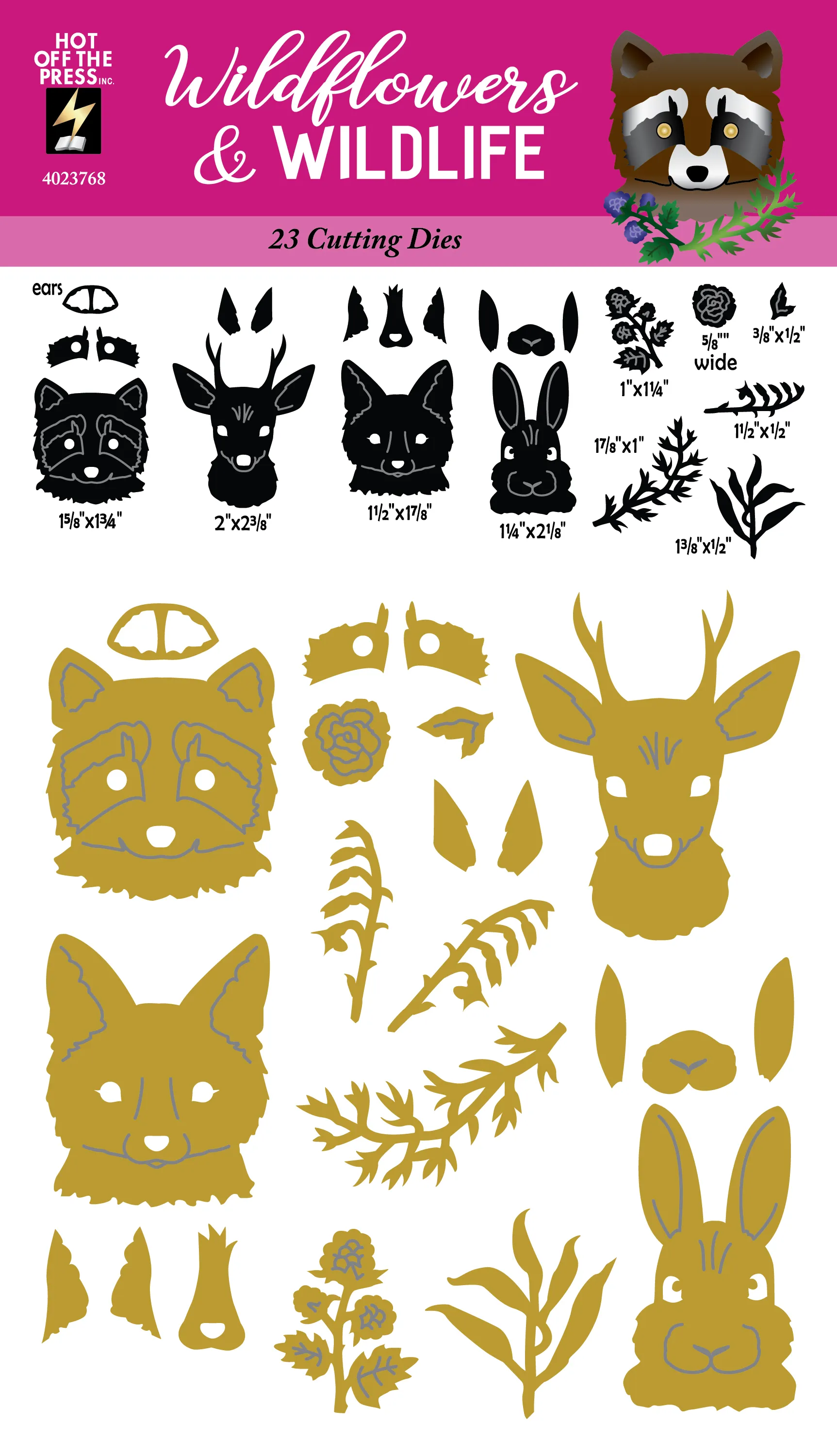 Wildflowers & Wildlife Cutting Dies