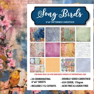 Song Birds 6x6 Patterned Cardstock